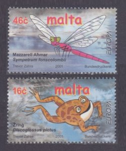 2001 Malta 1170-1171 Europa Cept - Fauna 4,00 €