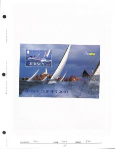 Jersey, Postage Stamp, #1004 Mint NH, 2001 Jersey Clipper, Yacht