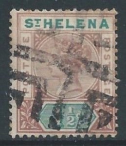 St. Helena #42 Used 1 1/2p Queen Victoria - Wmk. 2