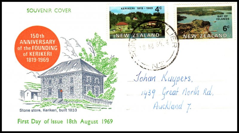 New Zealand 427-428 Pen FDC