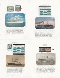 Ship Stamp & Postcard Lot, Oronsay, Orontes, Panama, JFZ