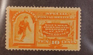 Scott E3 - 10 Cents Special Delivery - OG MH - Nice Stamp - SCV - $300.00