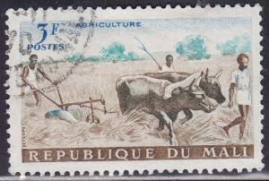 Mali 19 CTO 1961 Plowing The Fields