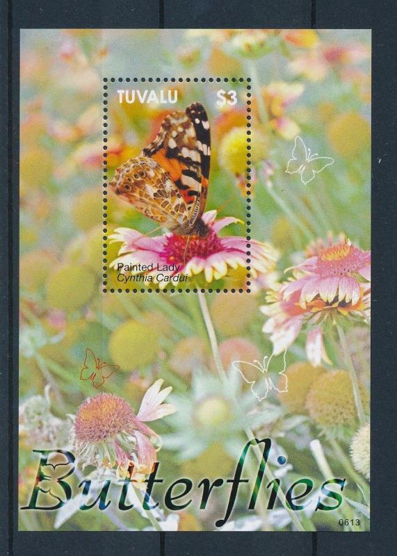 [27413] Tuvalu 2006 Butterflies Schmetterlingen Papillon Painted Lady MNH Sheet