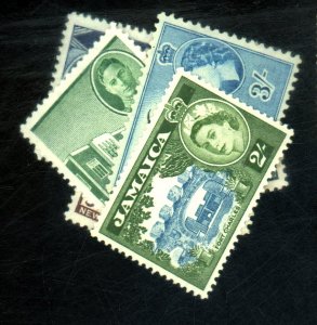 JAMAICA 132-5 170-1 MINT FVF OG HR Cat $25