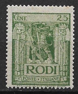 1929 Rhodes Island 18 Christian Knight  MNH