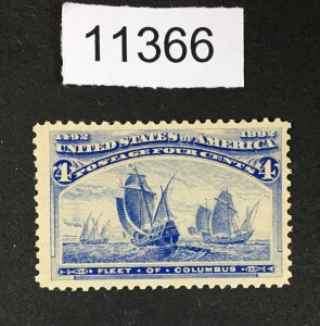 MOMEN: US STAMPS # 233 MINT OG NH LOT #11366