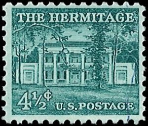 U.S. Scott # 1037  1959 4½c bl grn  The Hermitage  mint-nh- vf