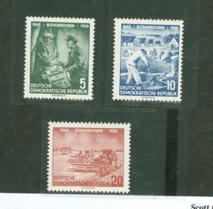 German Democratic Republic (DDR) #255-257  Single (Complete Set)