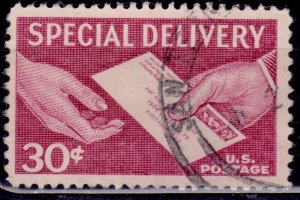 United States, 1954, Special Delivery, 30c, sc#E21, used