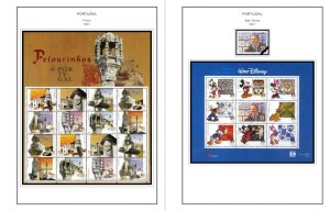 COLOR PRINTED PORTUGAL 2000-2010 STAMP ALBUM PAGES (214 illustrated pages)