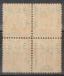 BRITISH SOLOMON ISLANDS 1940 POSTAGE DUE 1/6 BLOCK MNH **