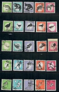 25 Different Used Ajman - Animals, Birds, Space, Soccer, and Olympics