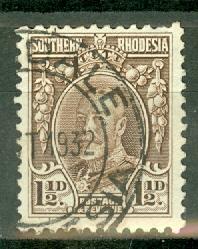 Southern Rhodesia 18b used (perf 12) CV $47.50