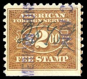 U.S. REV. CON. SER. FEE RK28  Used (ID # 79055)