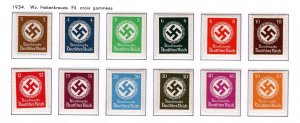 Germany MNH  Dienstmarken Complete Set  Sc# O80-O91