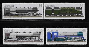 Canada 1119a-21 1986 Locomotives set MNH