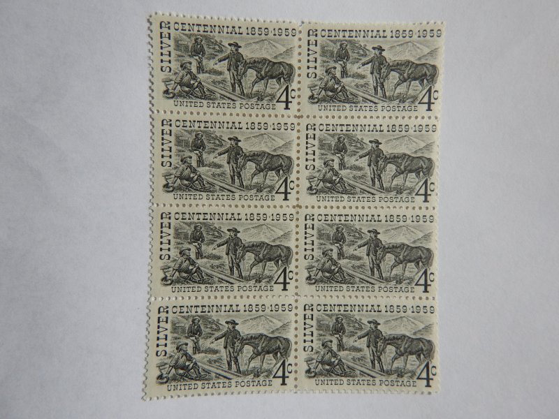 US  #1130  Mint block of 8   OG  NH