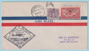 UNITED STATES COVER - 1929 FIRST FLIGHT CLEVELAND TO LOUISVILLE  - CR688