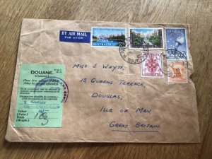 Australia  to Great Britain multi stamps cover   A9358