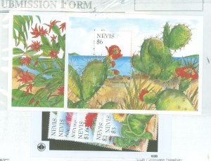 Nevis #910-917 Mint (NH) Single (Complete Set) (Flowers)