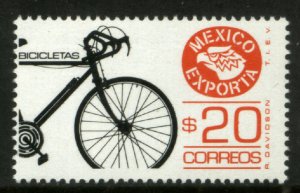 MEXICO Exporta 1492, $20P Bicycles Fluor Paper 8. MINT, NH. F-VF.