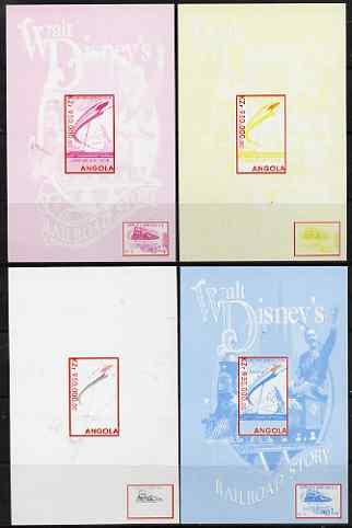 Angola 1999 Walt Disney's Railroad Story #2 s/sheet - the...