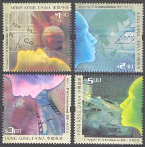 Hong Kong 2002 Scott #974-977 Mint Never Hinged