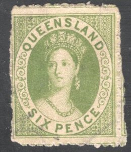 Queensland SC #16,  F/VF,  Used.  CV 32.50   ....   5210010