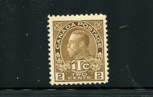 Canada #MR4 (C773) War Tax Stamp 2¢ + 1¢, brown, Type II, MNH, F-VF, CV$62.50