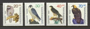 Germany Berlin Sc# 9NB97-9NB100 MNH 1973 20+10pf-70+35pf Birds