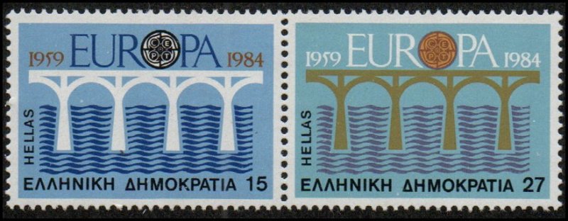 Greece 1494a - Mint-NH - Europa / Bridge (Pair) (1984) (cv $5.45)