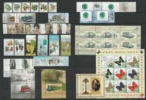 Moldova 2013 Complete year set MNH stamps, blocks, sheets and booklet