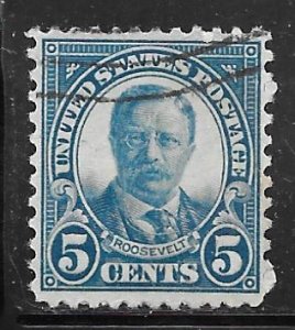 USA 637: 5c Roosevelt, used, F