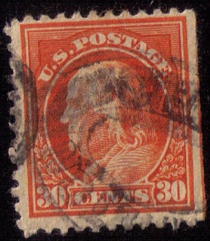 US Sc 516 Used 30c Dark Red Orangr F-VF