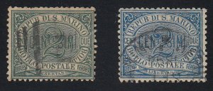 San Marino - 1877-94 - SC 1-2 - Used