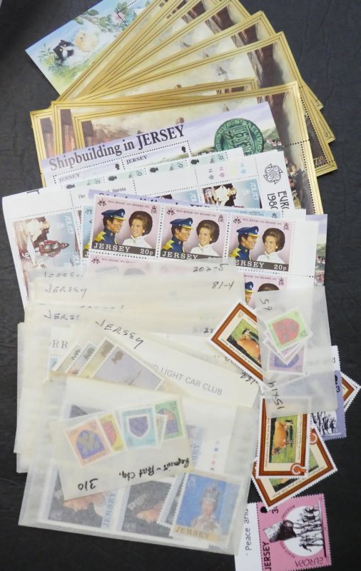 EDW1949SELL : JERSEY Huge collection of Mint sgls, Cplt sets, S/S Face £700+++