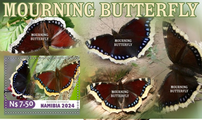 Stamps.Fauna, Butterflies  2024 year 8 sheets perforated