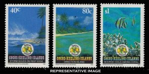 Cocos Islands Scott 267-269 Mint never hinged.