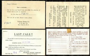 d32 - USA 1c & 2c Liberty Issues on Postal Cards / Postal History - Lot of (6)