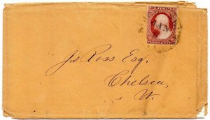 US Sc #11-  COVER St. Johnsbury, VT w/ Complete Letter