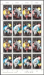 Germany DDR 1978 Cirkus Mi. 2364/7 Sheet MNH