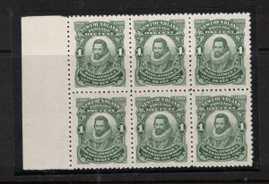 Newfoundland #87xii,ix Extra Fine Never Hinged Block Of Six Variety On LL Stamp