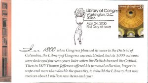 #3390 Library of Congress CARS FDC