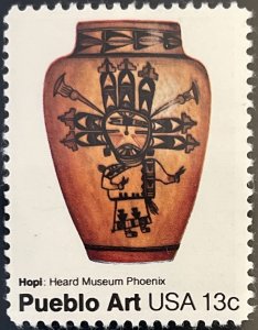 Scott #1708 1977 13¢ Pueblo Pottery Hopi MNH OG VF