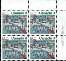 CANADA   #651 MNH UPPER RIGHT PLATE BLOCK  (2-2)