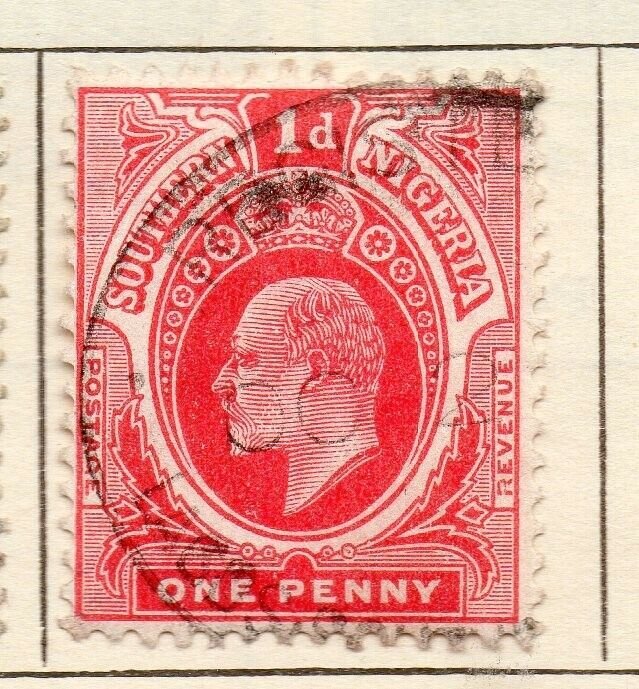 Southern Nigeria 1907-09 Early Issue Fine Used 1d. NW-115831