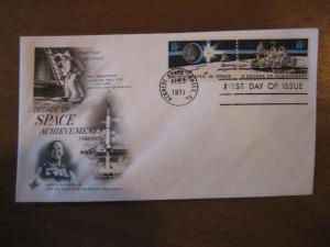 1434-5 Space Achievement Artcraft pair FDC  KSC, FL (MC)