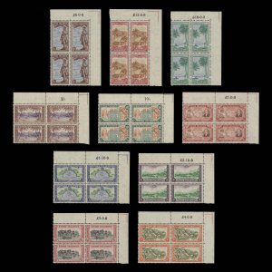Cook Islands 1949 (MLH) Definitives sheet value blocks ...
