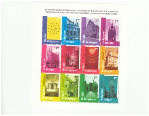 BELGIUM SC.1701 1998 EUROPEAN HERITAGE DAY S/S MNH BLK2